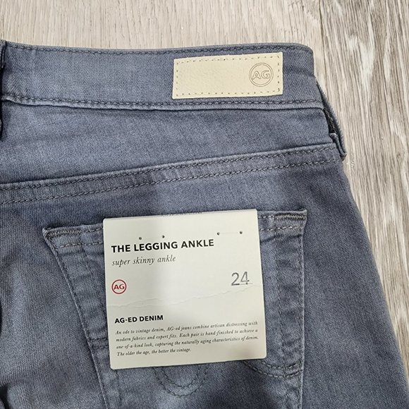 NWT AG Adriano Goldschmied Women's The Legging Super Skinny Ankle Jeans Size 24 - Picture 8 of 8